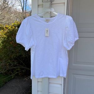 NWT Style & Co. Pretty White Fun Eyelet Short Sleeve Top